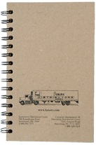 Recycled Notebook Hot Stamped with Black Foil